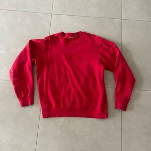red supreme sweater